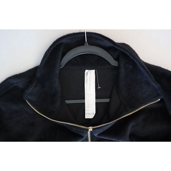 Fabletics ON2357060-0001 Women's Sz XXL/1X Black Cozy Cord Zip Jumpsuit $100 - Picture 3 of 13